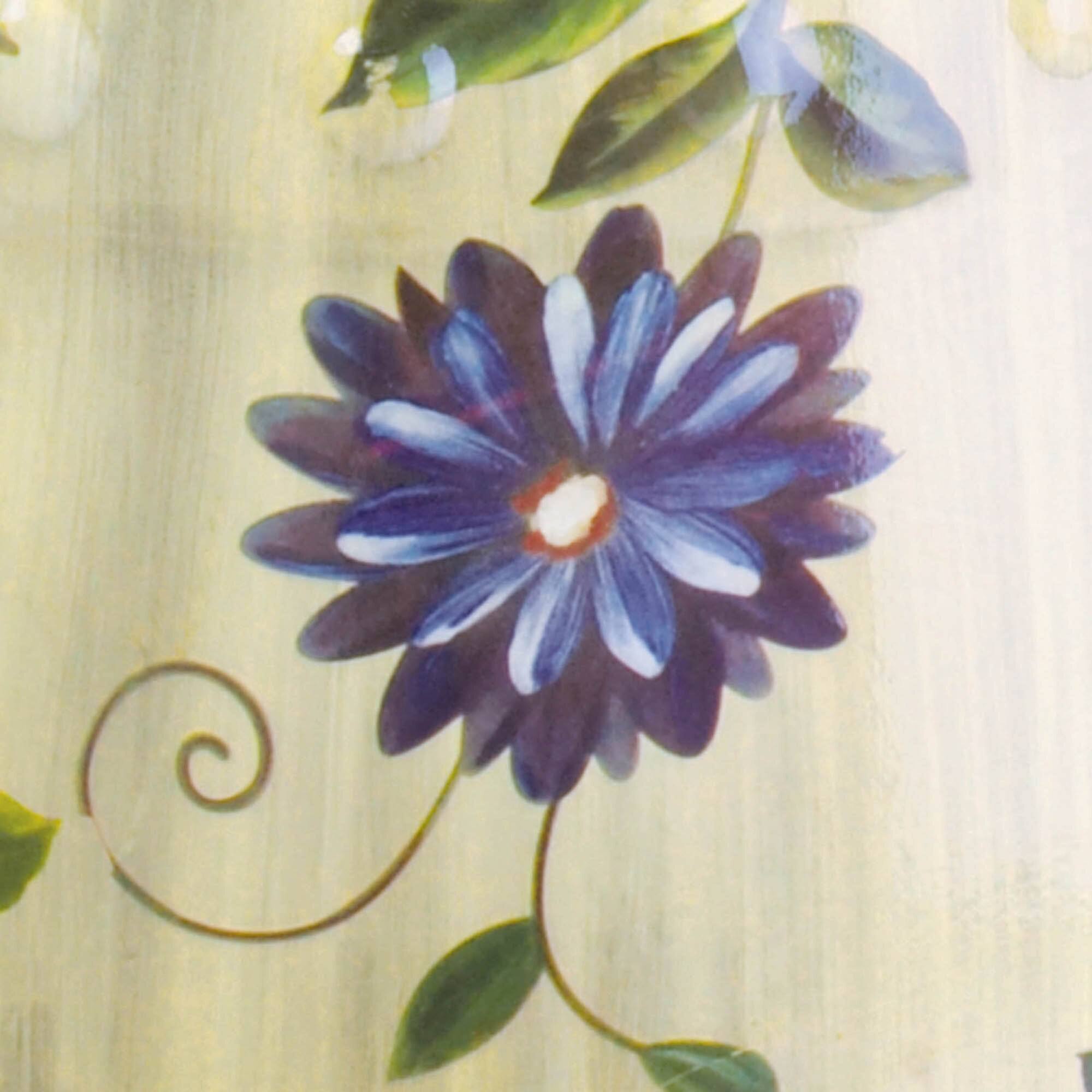 19" Butterfly Garden Ceramic Stool